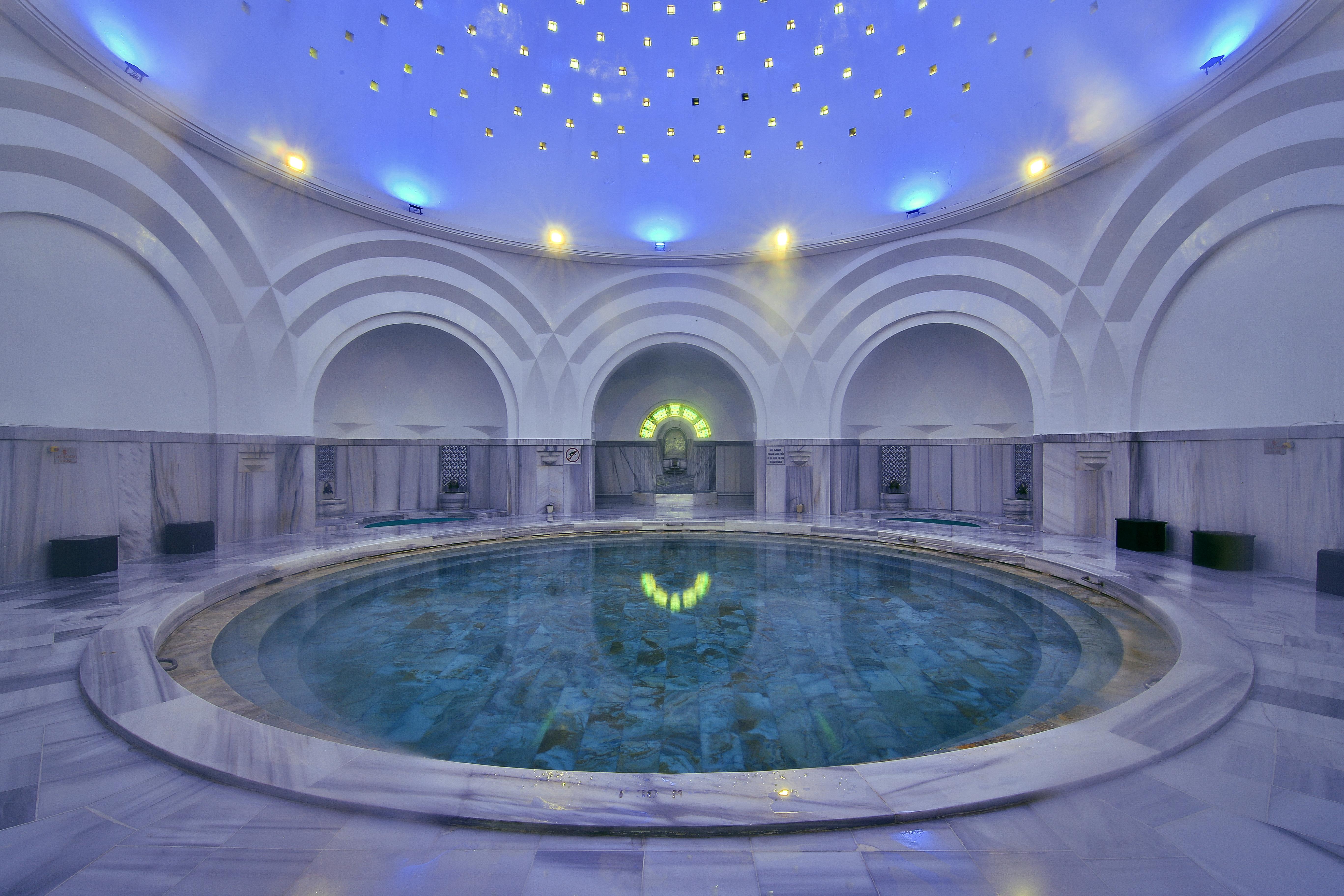 Hotel Celik Palas Convention Center & Thermal Spa Bursa Exteriér fotografie The interior of the spa